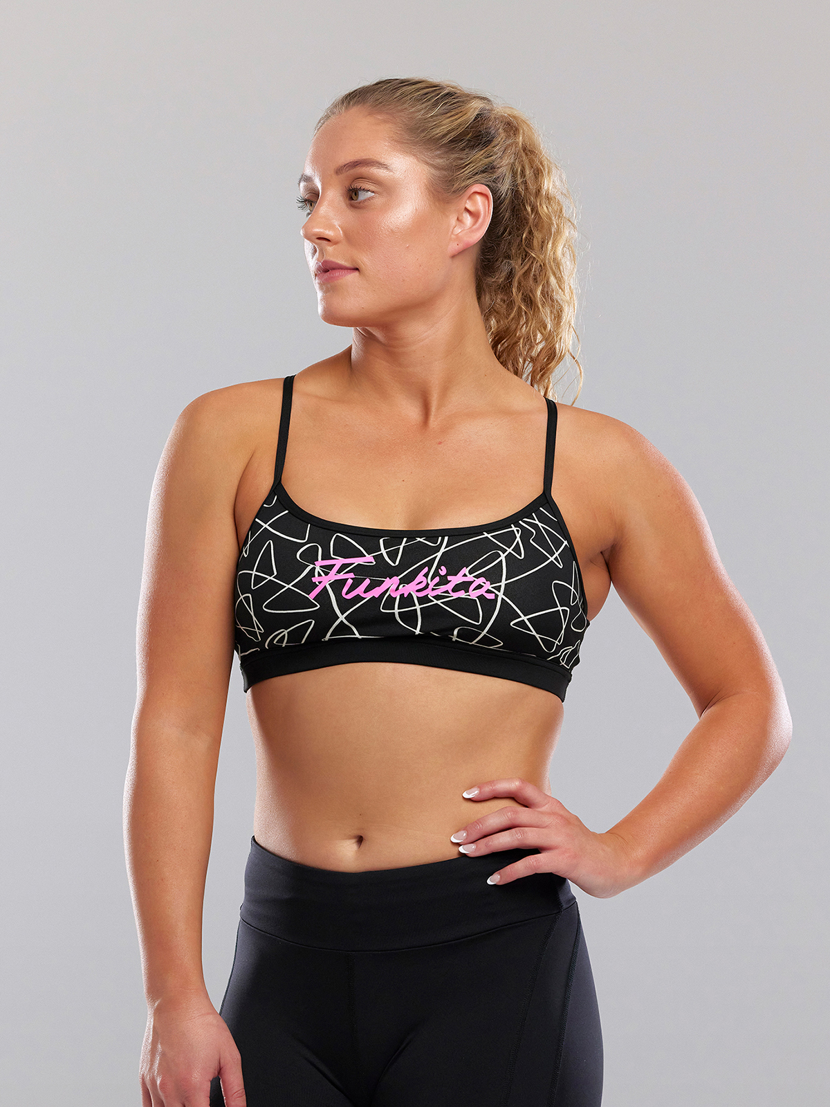 Funkita Texta Mess Kadın Tek Üst Bra / Sporcu Sütyeni