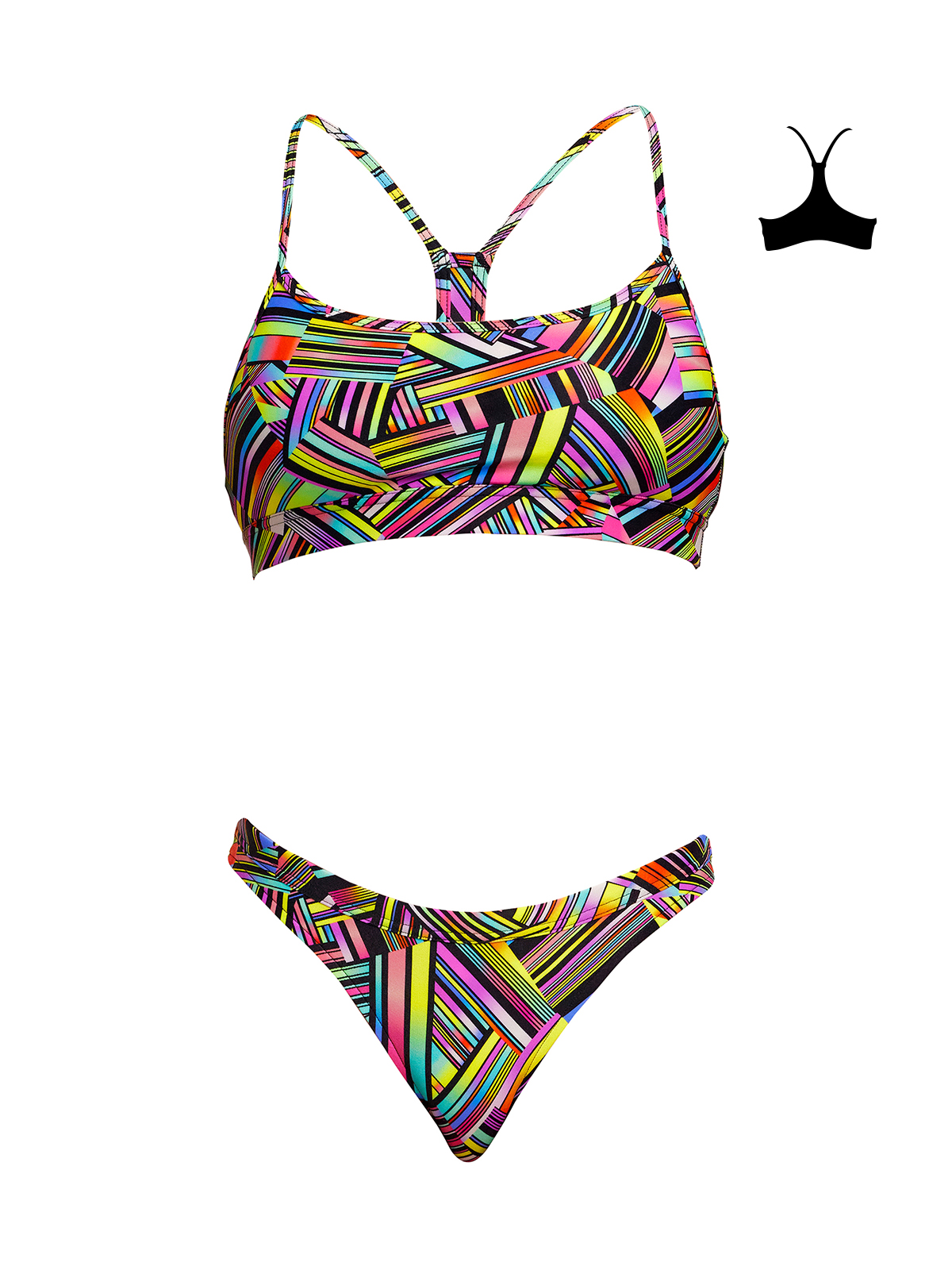 Funkita Strip Straps Kadın Bikini Takım, Alt Üst Bikini