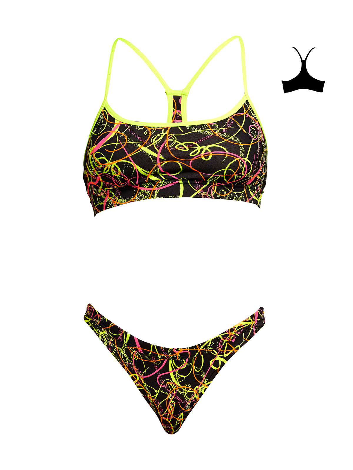 Funkita Whip Lash Kadın Bikini Takım, Alt Üst Bikini