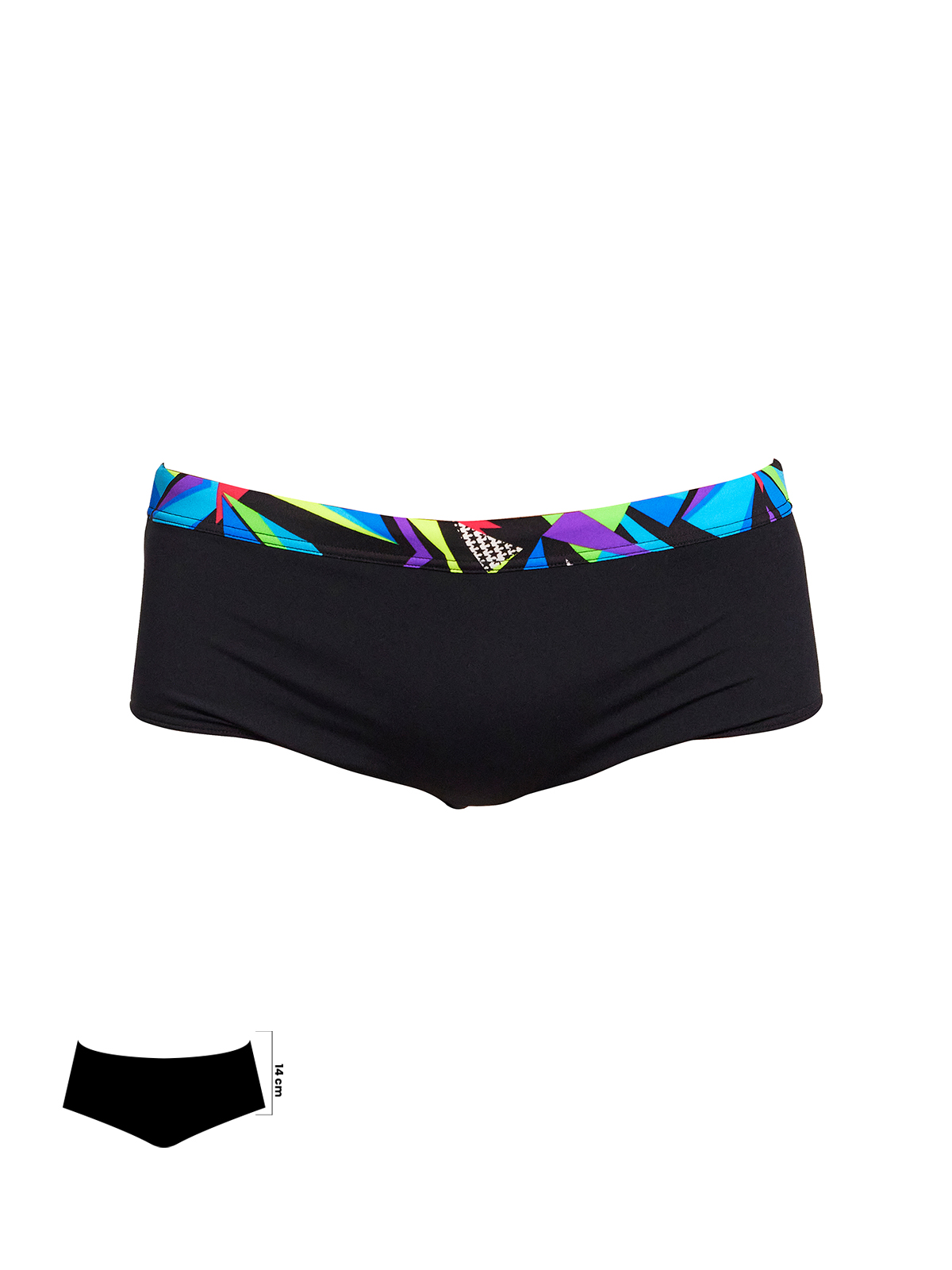 Funky Trunks Beat İt Black Erkek Antrenman Mayo, 14cm Trunks