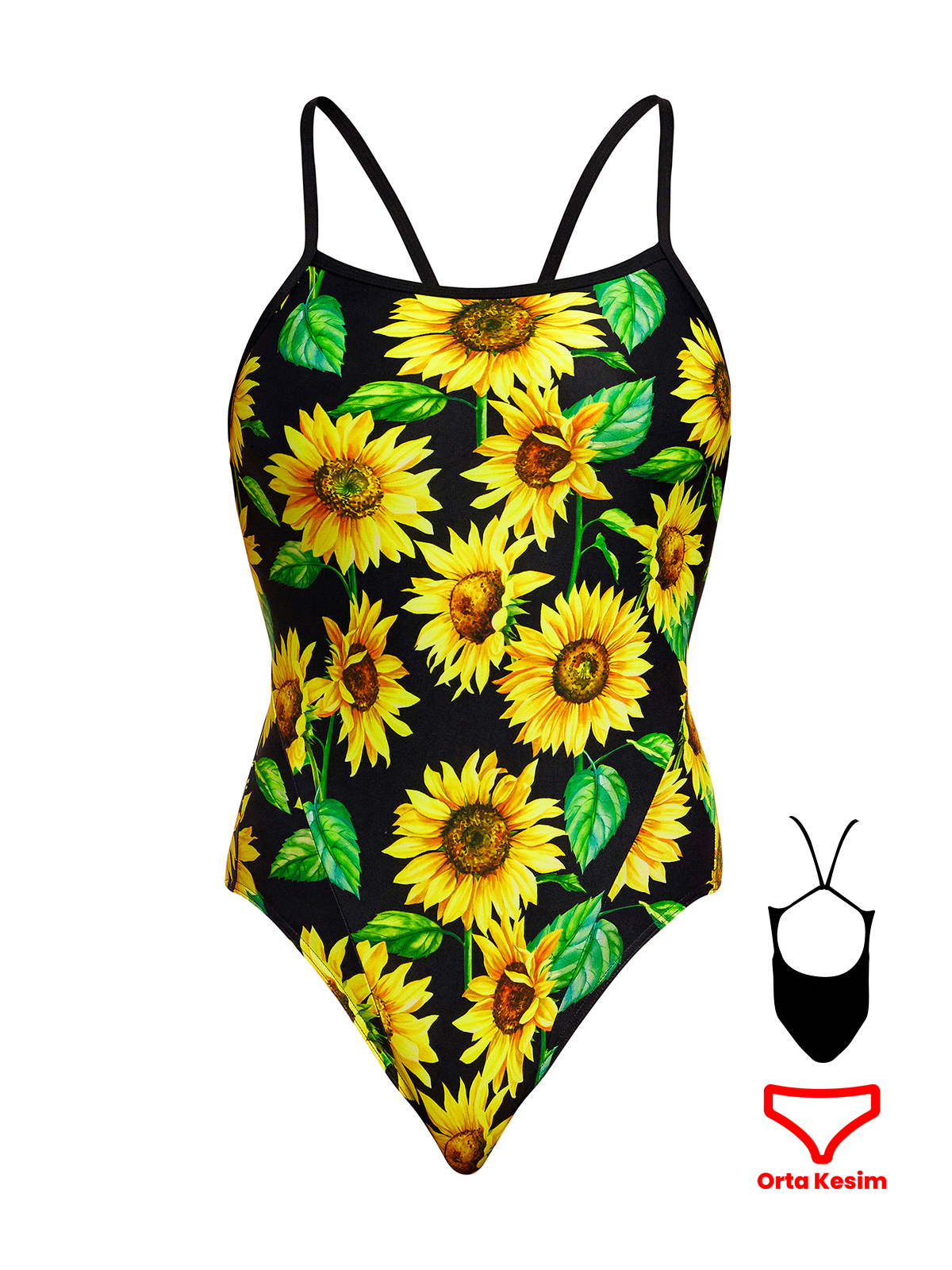 Funkita SS Sunny Kadın Antrenman Mayo, İnce Askılı