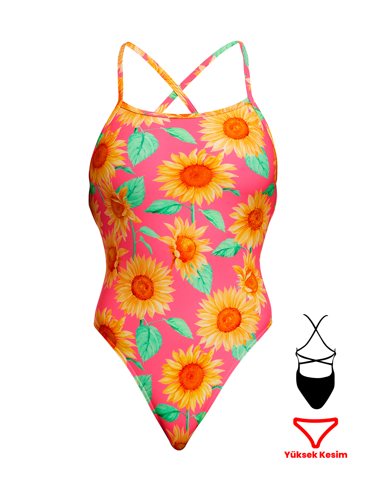 Funkita STP Cher Kadın Antrenman Mayo, Çift Çapraz Sırt