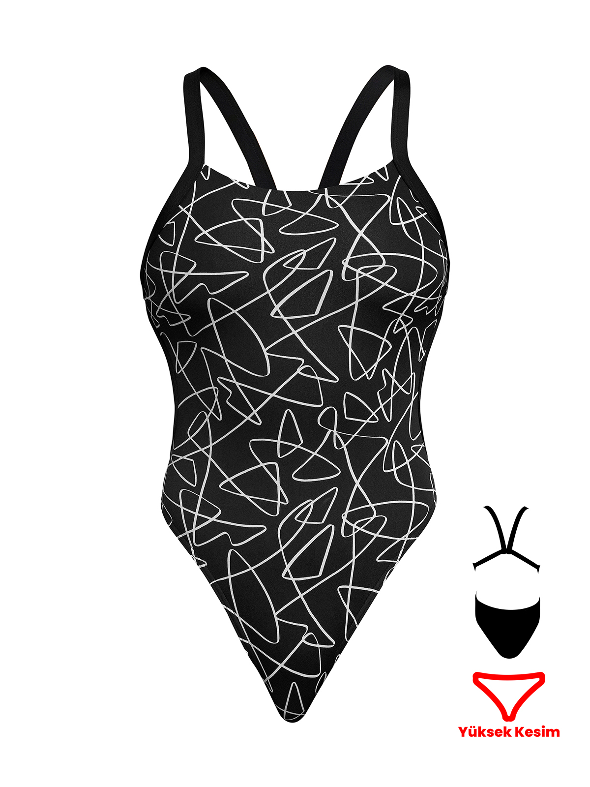 Funkita BF Texta Mess Kadın Antrenman Mayo, Kalın Askılı