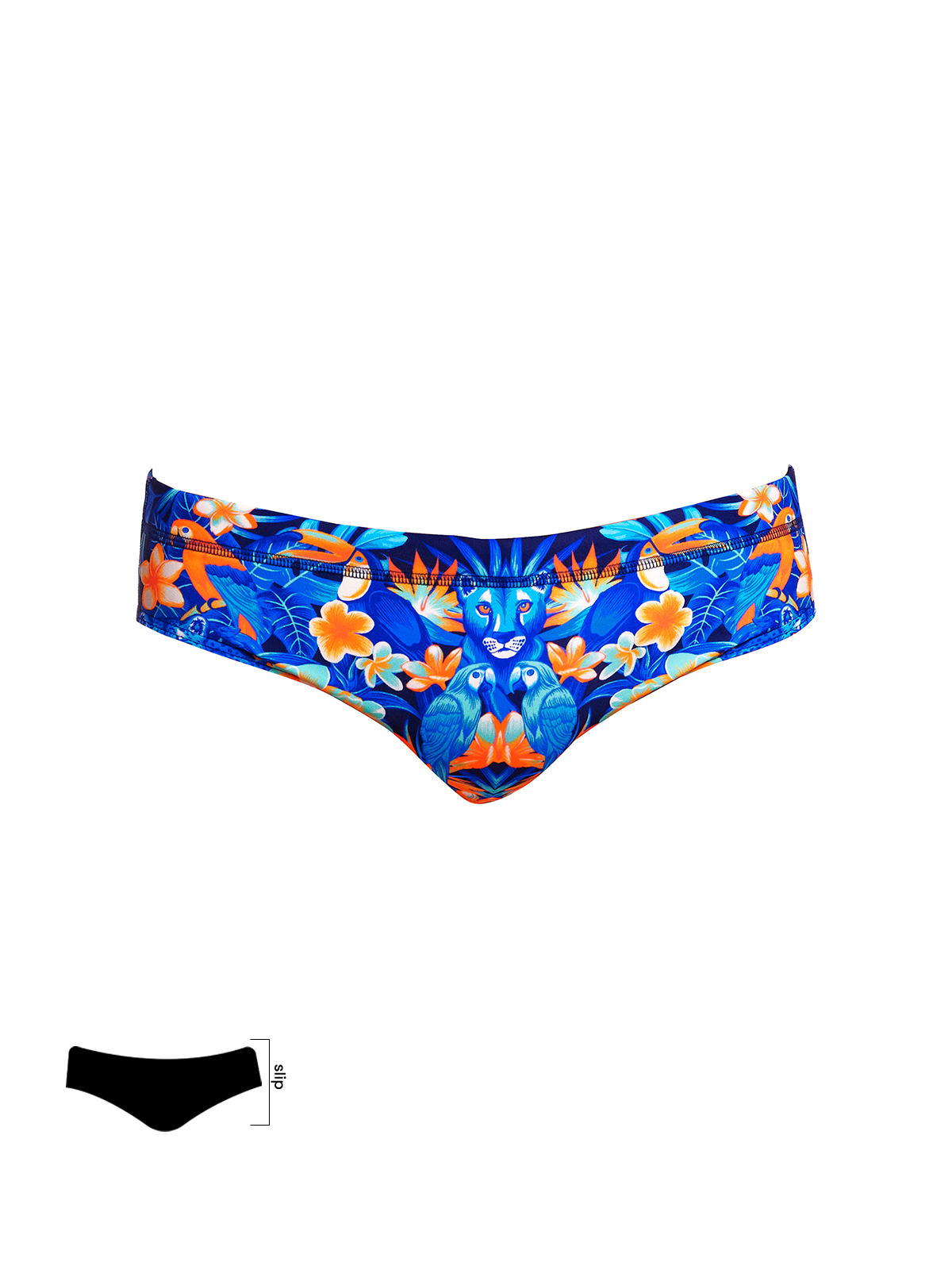 Funky Trunks Tiger Time (Classic) Slip Mayo, Erkek Antrenman Mayo