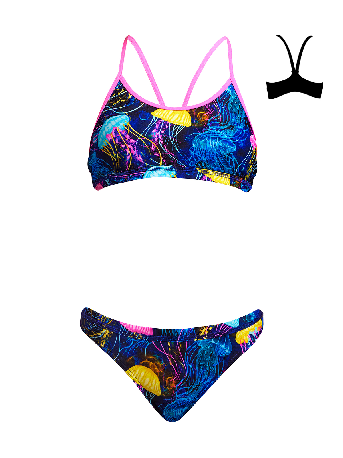 Funkita Schwimma Stinga Bikini Takımı, Alt, Üst Takım Kız Çocuk Bikini