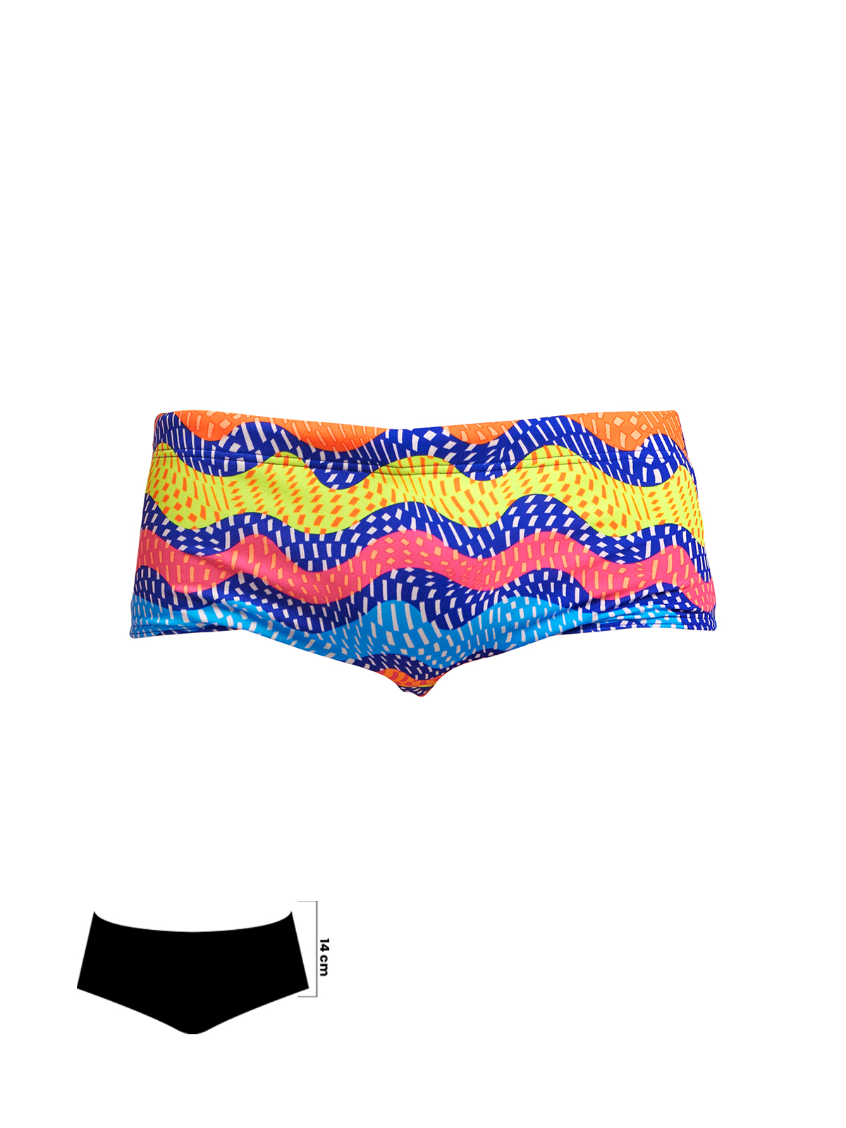 Funky Trunks Rocky Wave Erkek Antrenman Mayo, 14cm Trunks