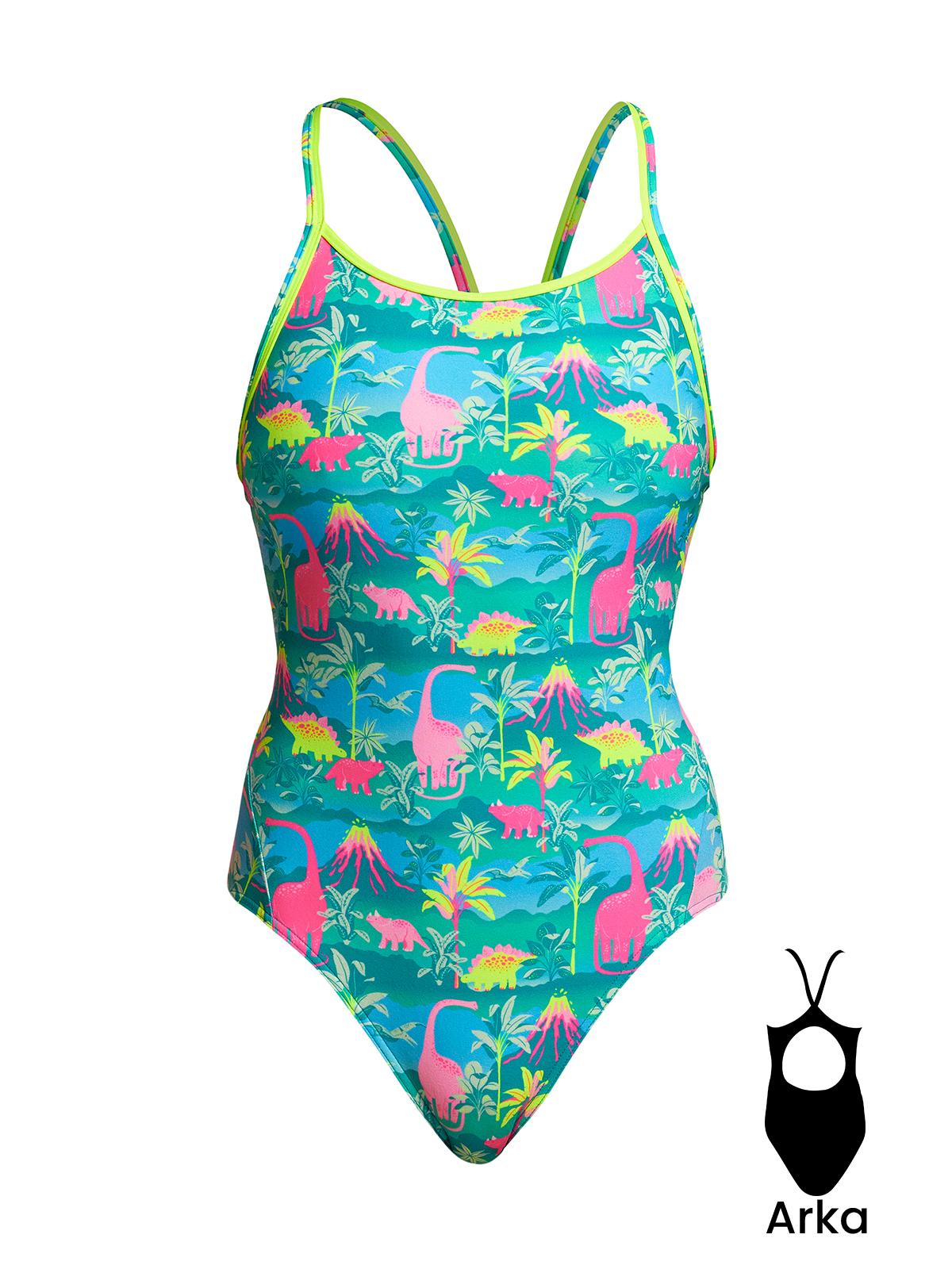 Funkita DB Prehistoric Party Kadın Antrenman Mayo