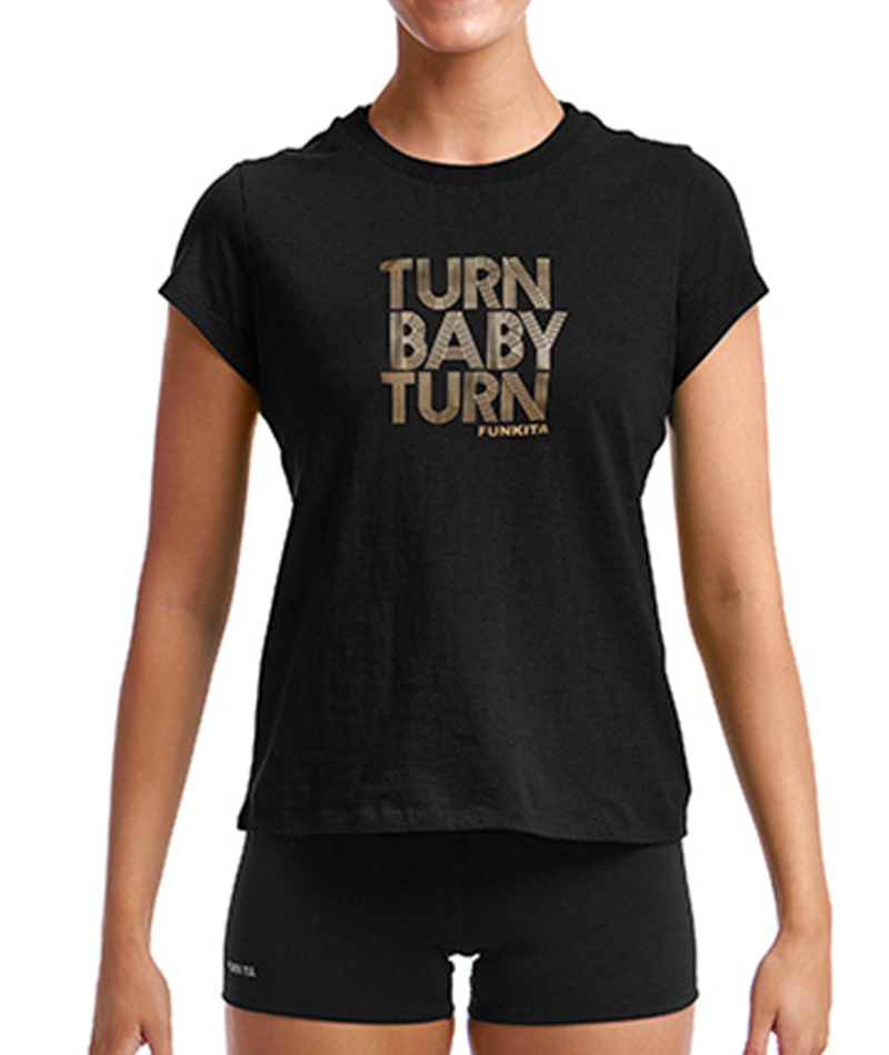 Funkita Turn Baby Turn Gold Kadın T-Shirt