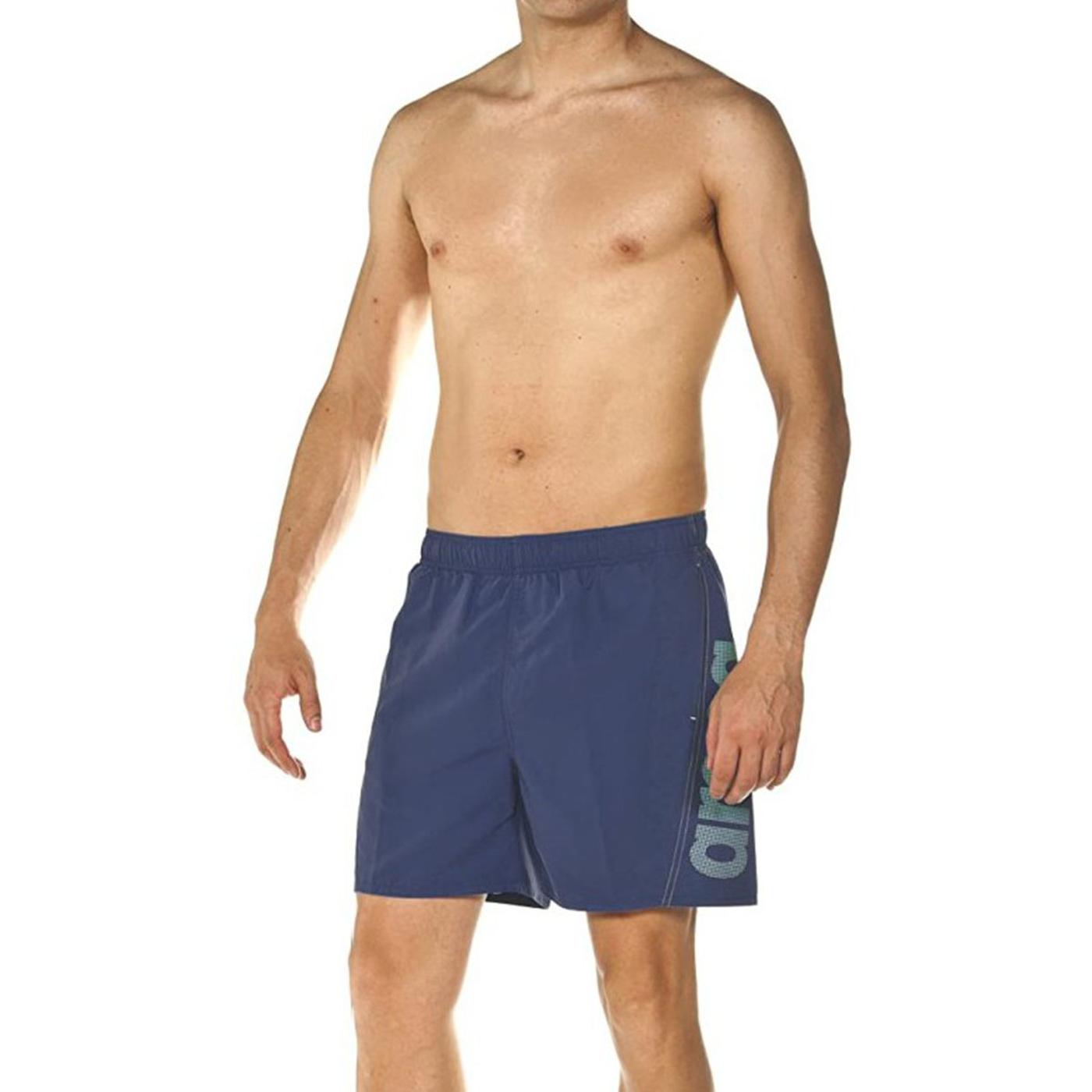 Arena Fundamentals Logo Boxer Erkek Lacivert Mayo