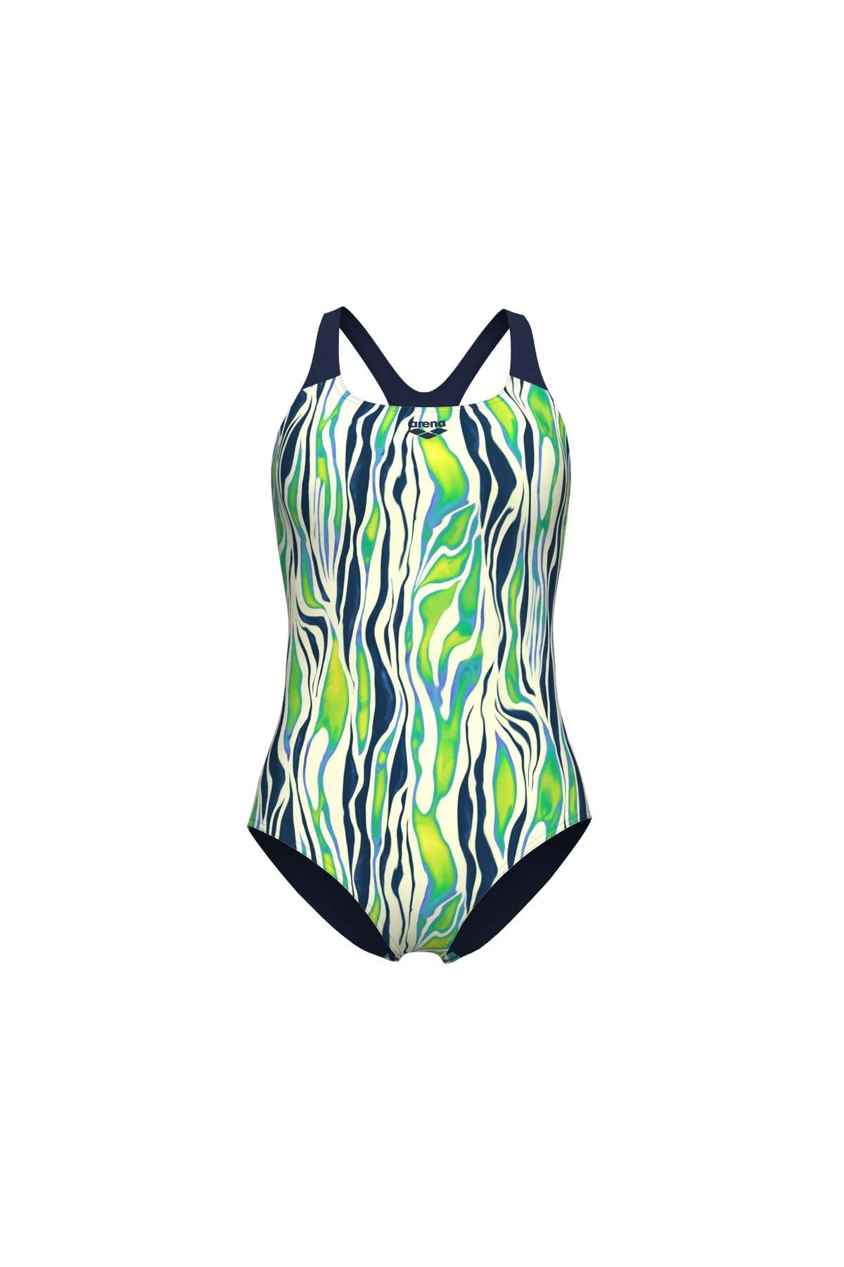 WOMEN'S ZEBRA STRIPES SWIMSUIT SWIM PRO BACK KADIN YÜZÜCÜ MAYOSU