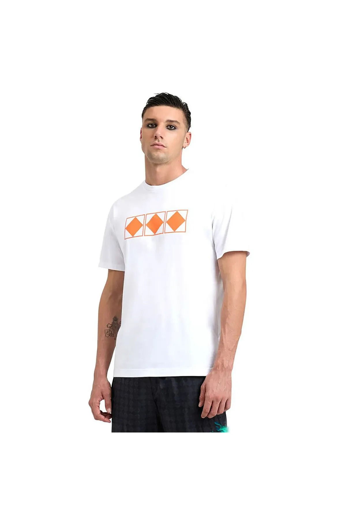 50th Erkek Beyaz Günlük Stil T-shirt 006245100