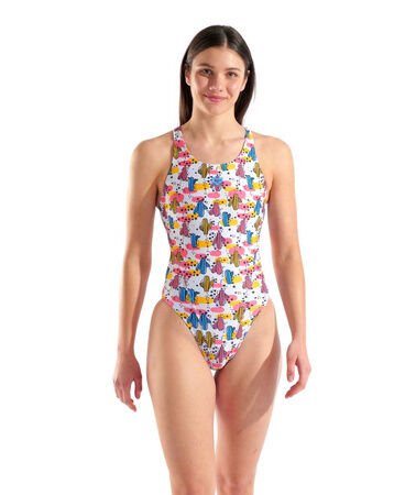 WOMEN'S ARENA DESERT SWIMSUIT SWIM TECH BACK KADIN YÜZÜCÜ MAYOSU(F BEDEN)