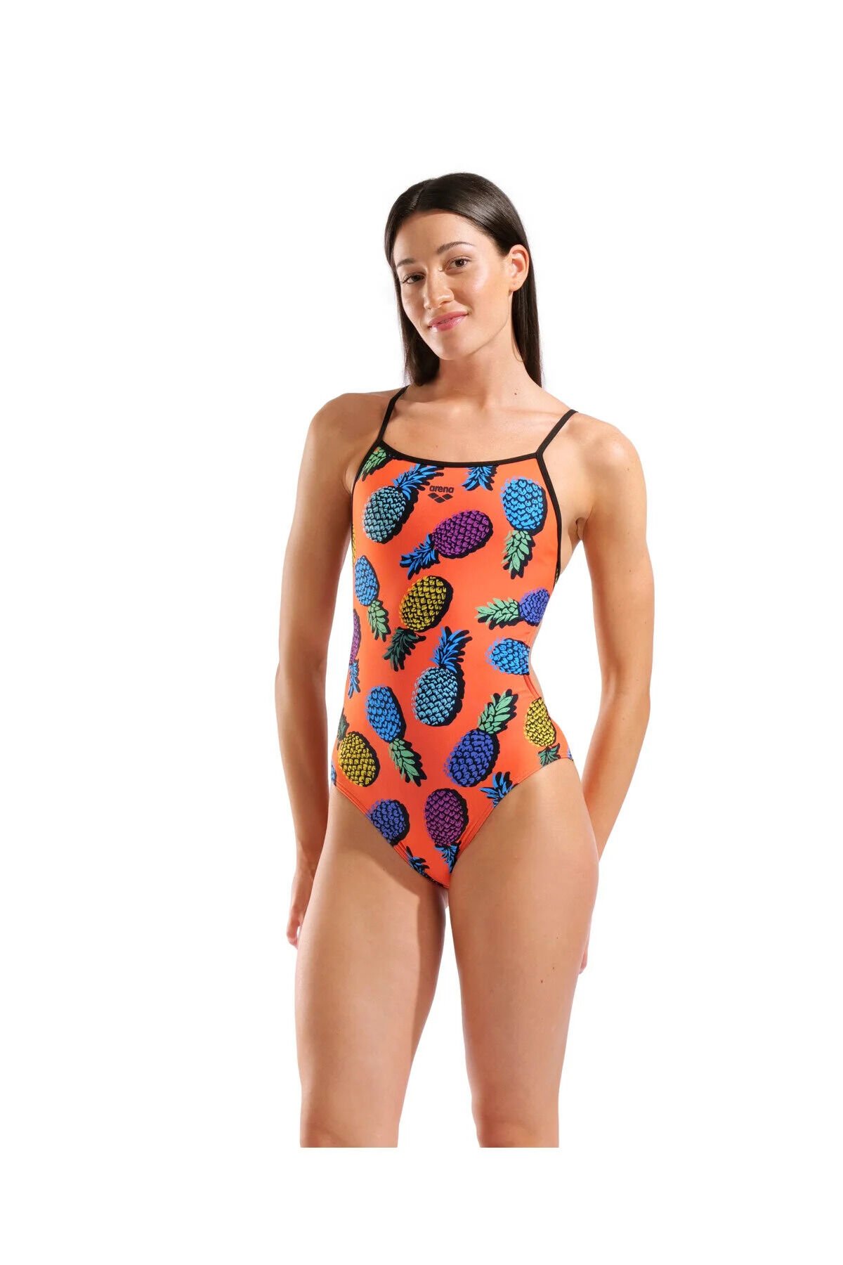 Pineapples Swimsuit Tie Back Kadın Yüzücü Mayo