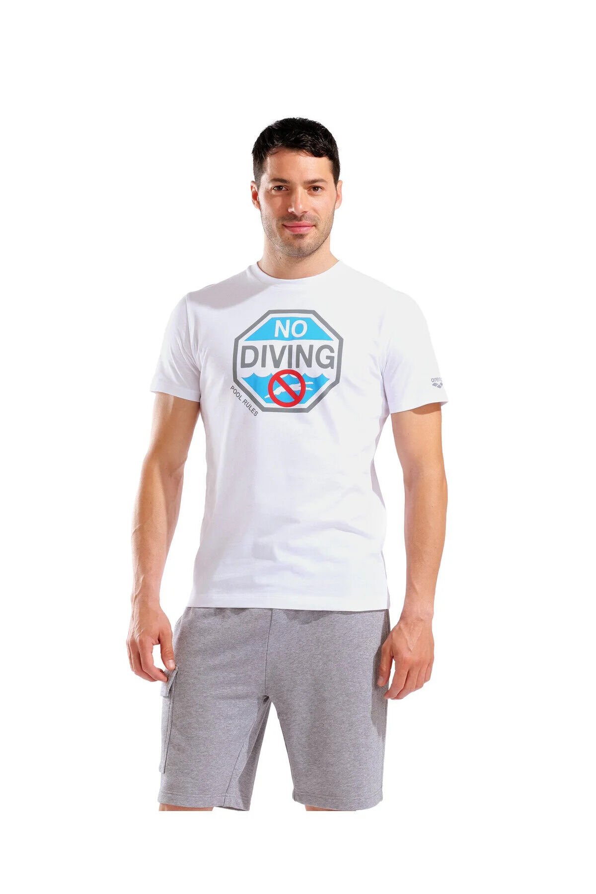 NO DIVING PRINT ERKEK T-SHIRT 011331100