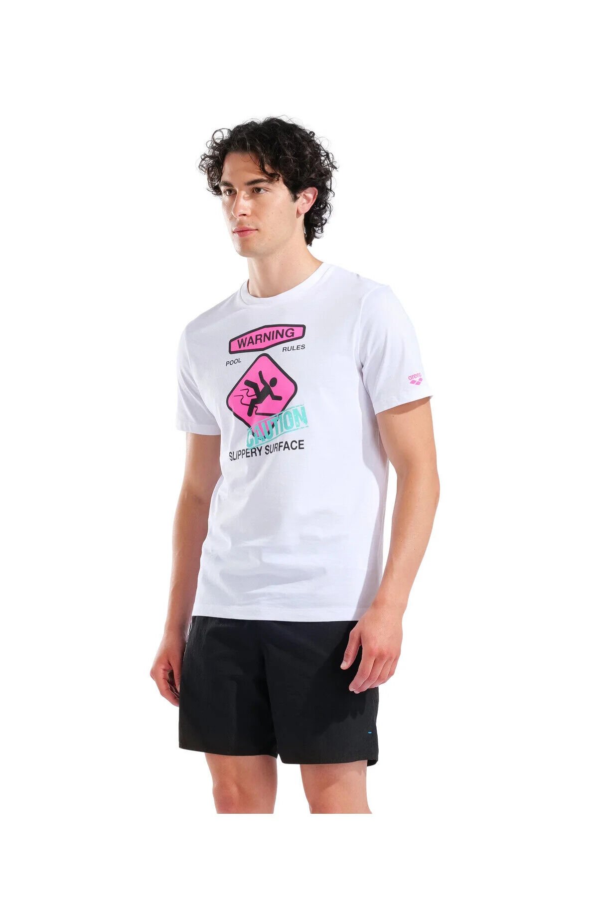 SLIPPERY SURFACE PRINT ERKEK T-SHIRT 011332100