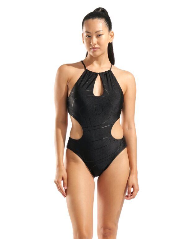 W ARENA LOGOTYPE CUTOUT SWIMSUIT KADIN MAYO